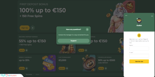 Novibet Casino bonus